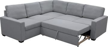 Hörnsoffa med bäddfunktion och förvaring - Grå - Products - Möbler - Soffa - Bäddsoffa - Hörnbäddsoffa