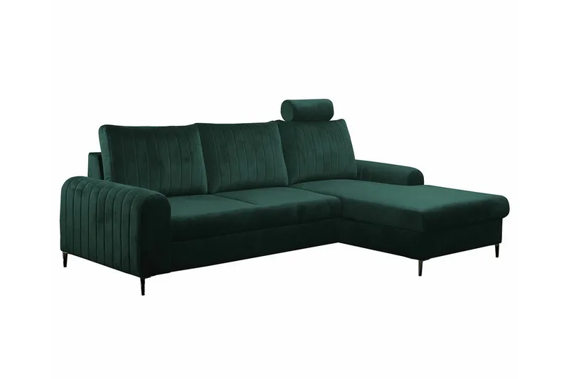Kintore 3-sits Hörnbäddsoffa Dark green