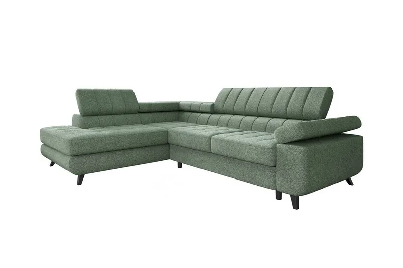 Kintore 3-sits Hörnbäddsoffa Light green