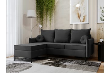Knocklong 3-sits Hörnbäddsoffa - Mörkgrå - Products - Möbler - Soffa - Bäddsoffa - Hörnbäddsoffa