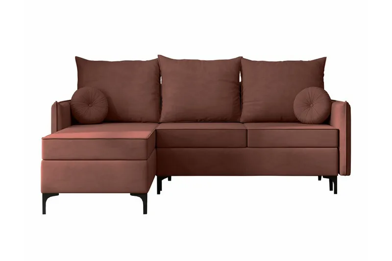 Knocklong 3-sits Hörnbäddsoffa - Rosa - Products - Möbler - Soffa - Bäddsoffa - Hörnbäddsoffa