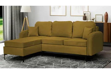 Knocklong 3-sits Hörnbäddsoffa Yellow/Green - Products - Möbler - Soffa - Bäddsoffa - Hörnb äddsoffa