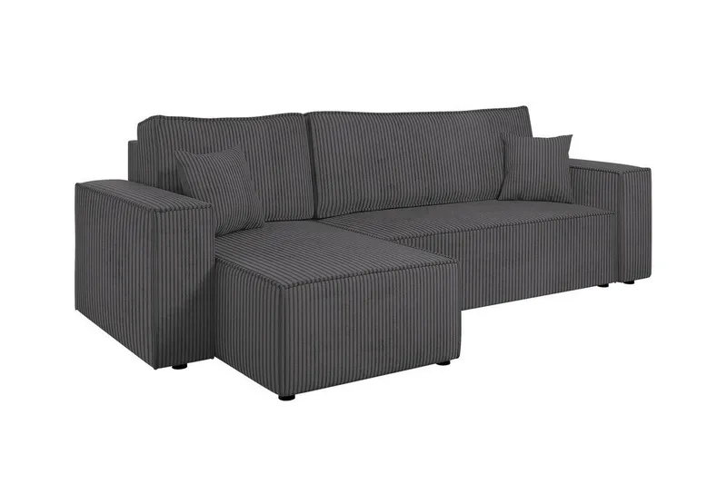 Magston 3-sits Hörnbäddsoffa, Grå