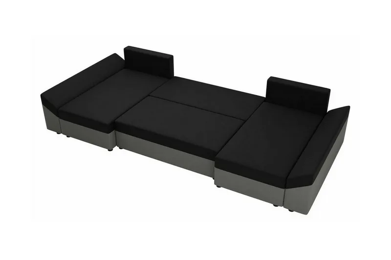Midfeld 4-sits Hörnbäddsoffa Black - Products - Möbler - Soffa - Bäddsoffa - Hörnbäddsoffa