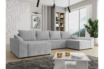 Midfeld 4-sits Hörnbäddsoffa Light grey - Products - Möbler - Soffa - Bäddsoffa - Bäddsoffa längsbäddad