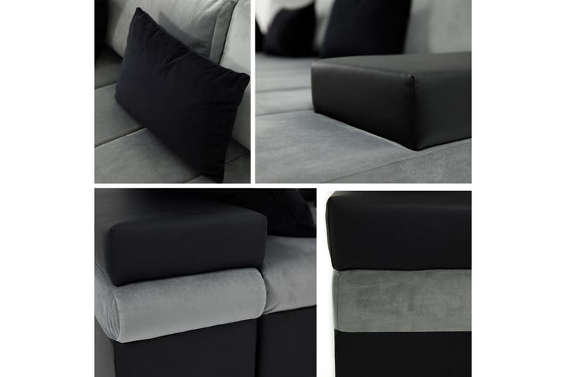 Naoma 4-sits Bäddsoffa Vänster - Blå - Products - Möbler - Soffa - Bäddsoffa - Bäddsoffa divan