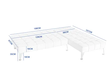 Neptun divansoffa bäddbar mörkgrått - Mörkgrå - Products - Möbler - Soffa - Bäddsoffa - Bäddsoffa divan