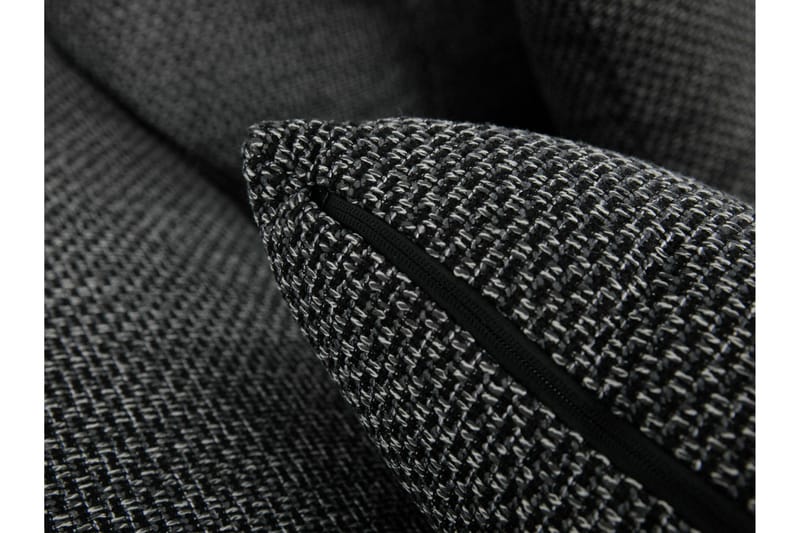 Niko U-Bäddsoffa 350x205x76 cm Divan Vänster - Grå/Svart - Products - Möbler - Soffa - Bäddsoffa - Bäddsoffa längsbäddad