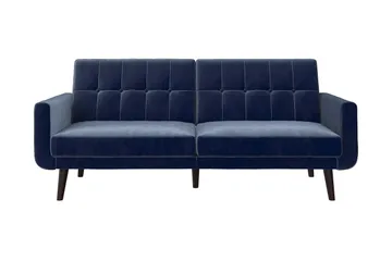 Nola 3-sits Bäddsoffa Sammet/Blå - Dorel Home - Products - Möbler - Soffa - Bäddsoffa - 3 sits bäddsoffa