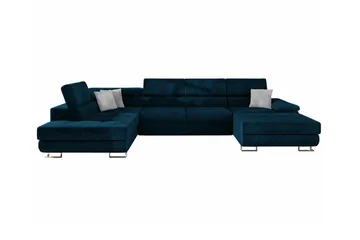 Reginia 4-sits Hörnbäddsoffa 375 cm Dark blue - Products - Möbler - Soffa - Bäddsoffa - Bäddsoffa divan