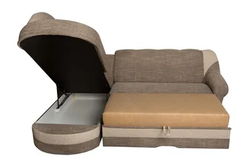 Sandra 7-sits Hörnbäddsoffa Vänster - Svart - Products - Möbler - Soffa - Bäddsoffa - Hörnbäddsoffa