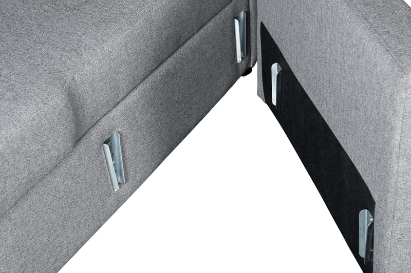 Soffa med förvaring grå 214 cm bred - Grå - Products - Möbler - Soffa - Bäddsoffa - Bäddsoffa divan