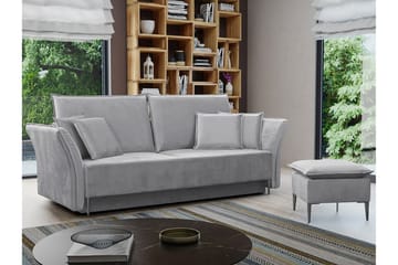 Staffin 3-sits Bäddsoffa Ljusgrå - Products - Möbler - Soffa - Bäddsoffa - 3 sits bäddsoffa