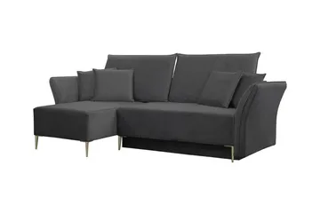Staffin 3-sits Hörnbäddsoffa Dark grey - Products - Möbler - Soffa - Bäddsoffa - Hörnbäddsoffa