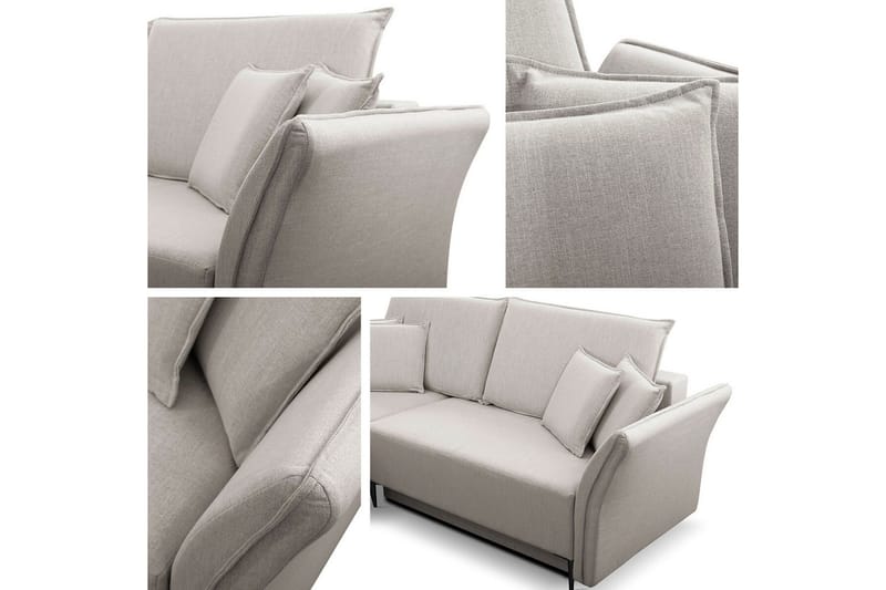 Staffin 3-sits Hörnbäddsoffa Light grey/Dark grey - Products - Möbler - Soffa - Bäddsoffa - Hörnbäddsoffa