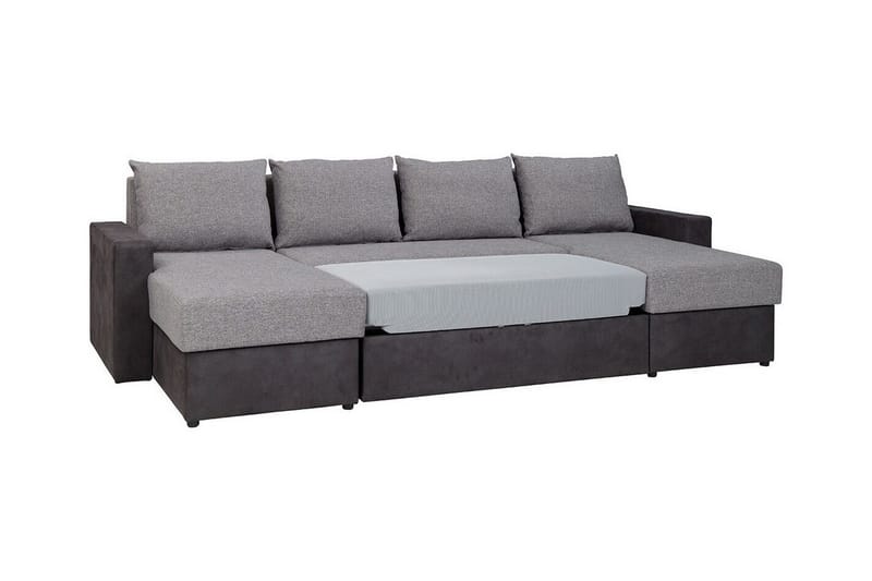 Staffin 4-sits Hörnbäddsoffa Dark grey - Products - Möbler - Soffa - Bäddsoffa - Hörnbäddsoffa