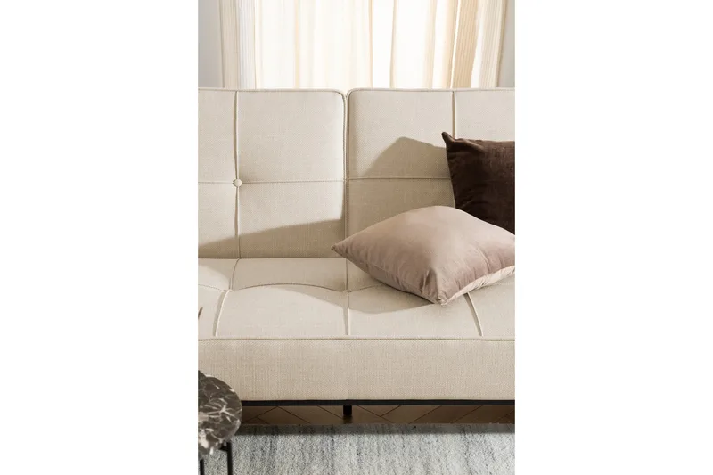 Stefan 2-sits Bäddsoffa - Beige - Products - Möbler - Soffa - Bäddsoffa - Bäddsoffa längsbäddad