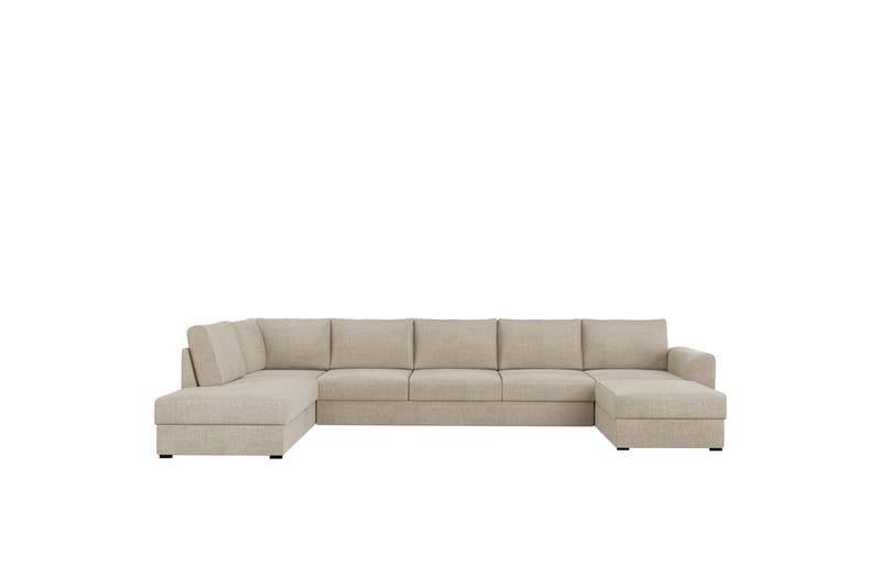 Taberk Bäddsoffa med Divan och Schäslong 5-sits, Beige