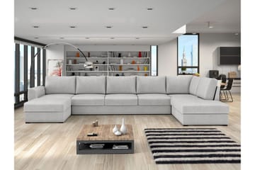 Taberk Bäddsoffa med Divan och Schäslong 5-sits - Grå - Products - Möbler - Soffa - Bäddsoffa - Bäddsoffa divan