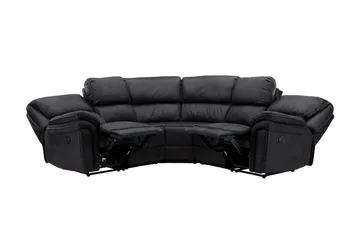 Saranda Reclinersoffa - Svart - Products - Möbler - Soffa - Biosoffa & reclinersoffa - 4 sits biosoffa & reclinersoffa