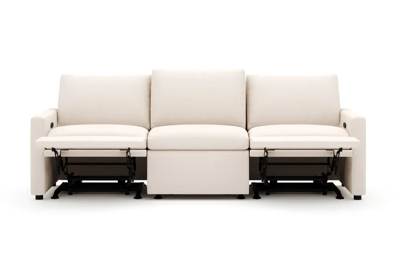 Barsele 3-sits Elektrisk Reclinersoffa - Beige - Products - Möbler - Soffa - Biosoffa & reclinersoffa