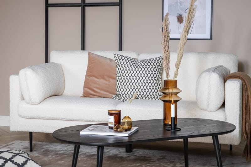 Boom 3-sits Soffa Teddy - Vit - Products - Möbler - Soffa - 3 sits soffa