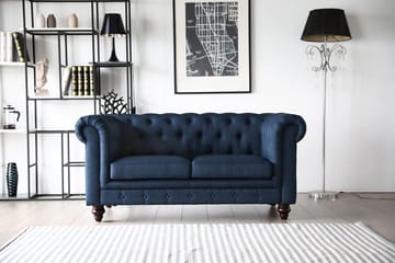 Chesterfield 2-sits soffa blå - Herron - Blå - Products - Möbler - Soffa - Chesterfield soffa