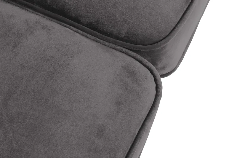 Chesterfield Lyx 2-sits Liten Sammetssoffa - Djup soffa 160 cm bred - Mörkgrå / Grå - Products - Möbler - Soffa - Sammetssoffa