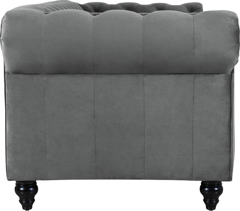 Chesterfieldsoffa 3-sits grå - Grå - Products - Möbler - Soffa - Chesterfield soffa