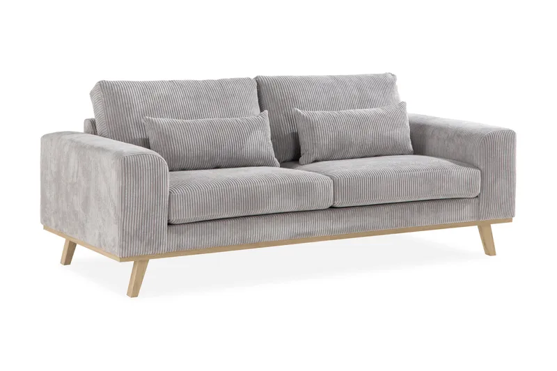 Copenhagen 2-sits Manchestersoffa - Ljusgrå - Products - Möbler - Soffa - 2 sits soffa