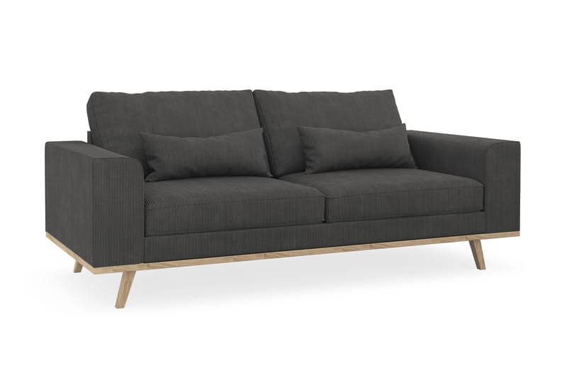 Copenhagen 2-sits Manchestersoffa - Mörkgrå - Products - Möbler - Soffa - 2 sits soffa