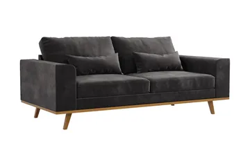 Copenhagen 2-sits Sammetssoffa - Mörkgrå - Products - Möbler - Soffa - Sammetssoffa
