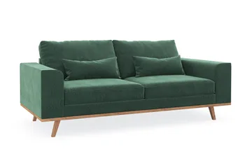 Copenhagen 2-sits Sammetssoffa - Mörkgrön - Products - Möbler - Soffa - Sammetssoffa