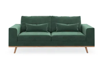 Copenhagen 2-sits Sammetssoffa - Mörkgrön - Products - Möbler - Soffa - Sammetssoffa