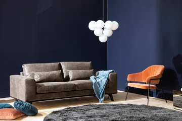 Copenhagen 2-sits Soffa i Konstläder - Mörkgrå - Products - Möbler - Soffa - 2 sits soffa