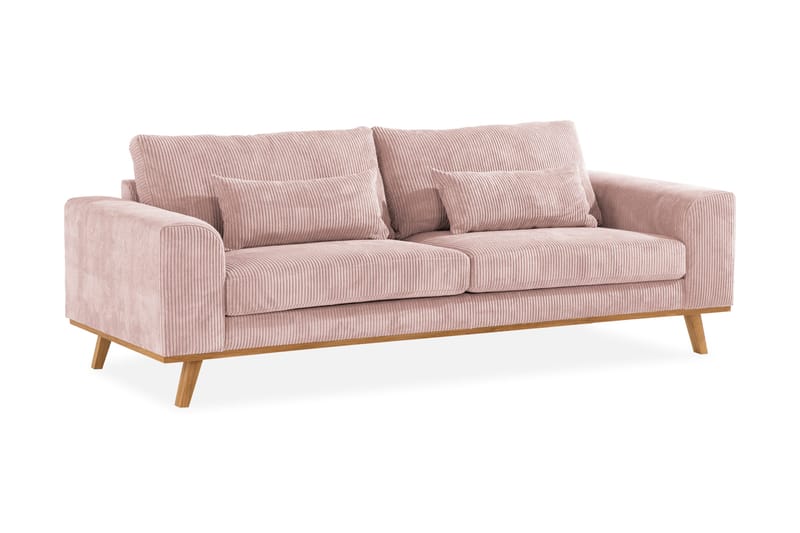 Copenhagen 3-sits Manchestersoffa - Rosa - Products - Möbler - Soffa - 3 sits soffa