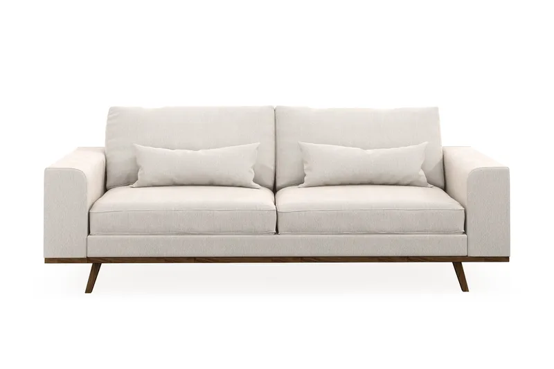 Copenhagen 3-sits Sammetssoffa - Krämvit - Products - Möbler - Soffa - 3 sits soffa