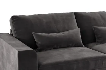 Copenhagen 3-sits Sammetssoffa - Mörkgrå - Products - Möbler - Soffa - 3 sits soffa