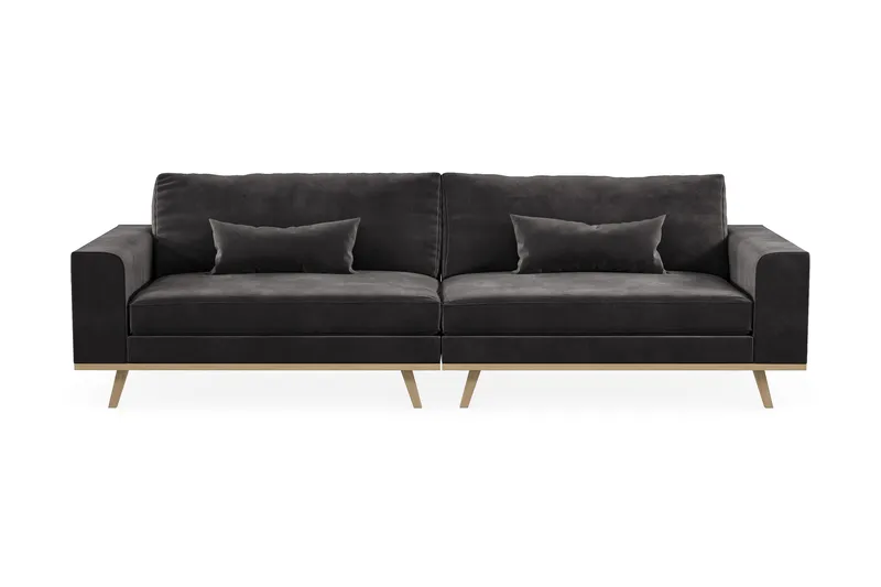 Copenhagen 4-sits Sammetssoffa - Mörkgrå - Products - Möbler - Soffa - Sammetssoffa