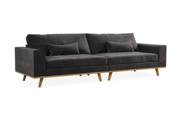 Copenhagen 4-sits Sammetssoffa - Mörkgrå - Products - Möbler - Soffa - Sammetssoffa