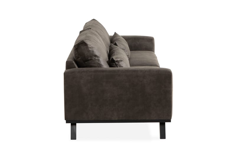 Copenhagen 4-sits Soffa i Konstläder - Mörkgrå - Products - Möbler - Soffa - 4 sits soffa