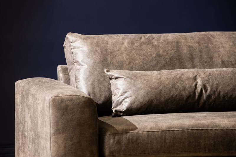 Copenhagen 4-sits Soffa i Konstläder - Mörkgrå - Products - Möbler - Soffa - 4 sits soffa