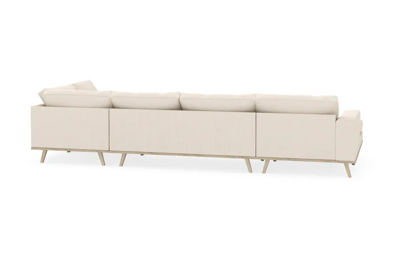Copenhagen 5-sits Högervänd U-formad Soffa med Divan och Schäslong i Manchester - Beige - Products - Möbler - Soffa - U-soffa