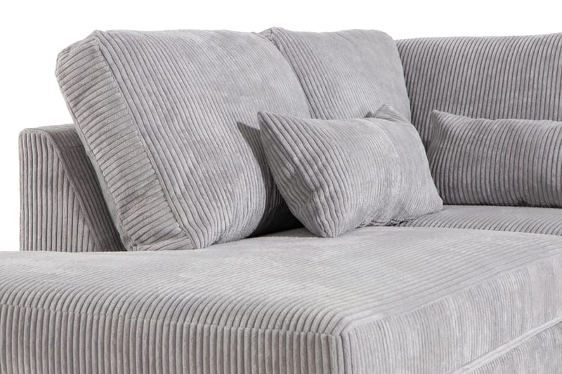 Copenhagen 5-sits Högervänd U-formad Soffa med Divan och Schäslong i Manchester - Ljusgrå - Products - Möbler - Soffa - U-soffa