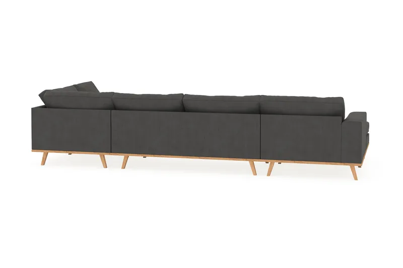 Copenhagen 5-sits Högervänd U-formad Soffa med Divan och Schäslong i Manchester - Mörkgrå - Products - Möbler - Soffa - U-soffa