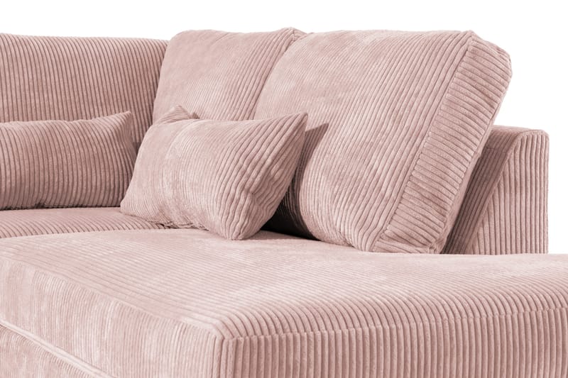 Copenhagen 5-sits Högervänd U-formad Soffa med Divan och Schäslong i Manchester - Rosa - Products - Möbler - Soffa - U-soffa