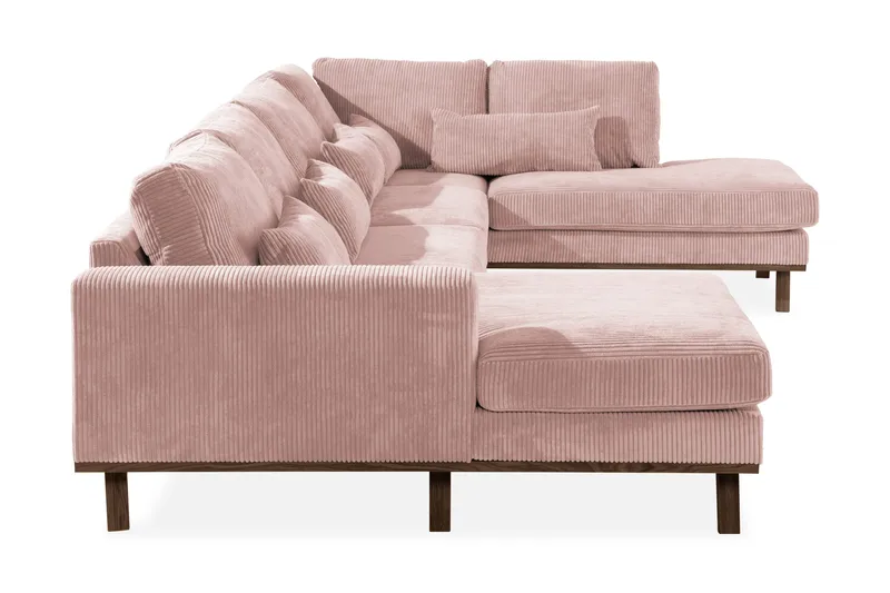 Copenhagen 5-sits Högervänd U-formad Soffa med Divan och Schäslong i Manchester - Rosa - Products - Möbler - Soffa - U-soffa
