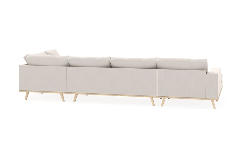 Copenhagen 5-sits Högervänd U-formad Soffa med Divan och Schäslong i Sammet - Krämvit - Products - Möbler - Soffa - Sammetssoffa