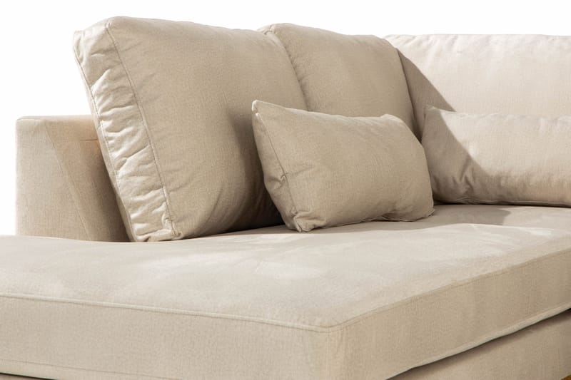 Copenhagen 5-sits Vänstervänd U-formad Large Soffa med Divan och Schäslong i Sammet - Beige - Products - Möbler - Soffa - Sammetssoffa