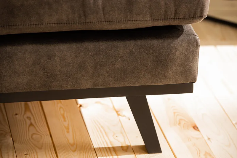 Copenhagen 5-sits Vänstervänd U-formad Soffa med Divan och Schäslong i Konstläder - Mörkgrå - Products - Möbler - Soffa - Skinnsoffa